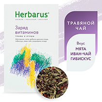 Чай из трав "Заряд витаминов", листовой Herbarus | интернет-магазин натуральных товаров 4fresh.ru - фото 2