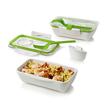 Ланч-бокс лайм "Bento Box" Black+Blum | интернет-магазин натуральных товаров 4fresh.ru - фото 2