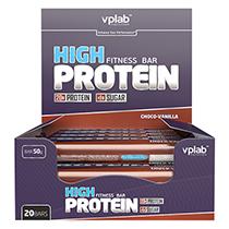 Батончик с протеином "High protein bar", шоколад-ваниль VPLab | интернет-магазин натуральных товаров 4fresh.ru - фото 2