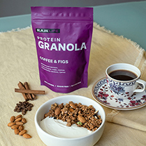 Гранола протеиновая "PROTEIN GRANOLA COFFEE & FIGS" Raw Life | интернет-магазин натуральных товаров 4fresh.ru - фото 4