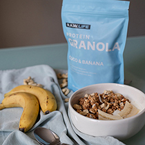 Гранола протеиновая "PROTEIN GRANOLA COCO & BANANA" Raw Life | интернет-магазин натуральных товаров 4fresh.ru - фото 4