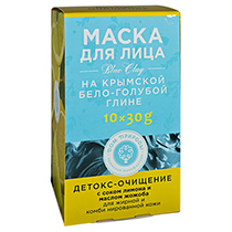 Маска "Детокс-очищение", на основе крымской бело-голубой глины, для жирной и комбинированной кожи Мануфактура Дом природы | интернет-магазин натуральных товаров 4fresh.ru - фото 2