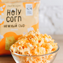 Попкорн готовый "Сырный" Holy Corn | интернет-магазин натуральных товаров 4fresh.ru - фото 5