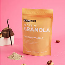 Гранола протеиновая "PROTEIN GRANOLA CHOCO & VANILLA" Raw Life | интернет-магазин натуральных товаров 4fresh.ru - фото 3