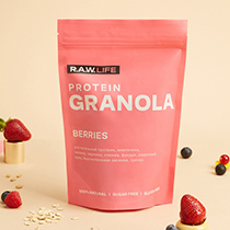 Гранола протеиновая "PROTEIN GRANOLA BERRIES" Raw Life | интернет-магазин натуральных товаров 4fresh.ru - фото 3