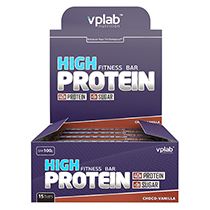 Батончик с протеином "High protein bar", шоколад-ваниль VPLab | интернет-магазин натуральных товаров 4fresh.ru - фото 2