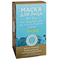 Маска "Восстанавливающая", на основе крымской бело-голубой глины, для сухой и чувствительной кожи Мануфактура Дом природы | интернет-магазин натуральных товаров 4fresh.ru - фото 2