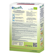 Каша мультизлаковая "Банан, клубника, яблоко" с кукурузными шариками, овсяными и спельтовыми хлопьями, с 15 месяцев Fleur Alpine | интернет-магазин натуральных товаров 4fresh.ru - фото 2