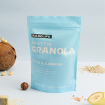 Гранола протеиновая "PROTEIN GRANOLA COCO & BANANA" Raw Life | интернет-магазин натуральных товаров 4fresh.ru - фото 3