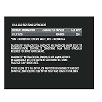 Folic Acid, 400 mcg Grassberg | интернет-магазин натуральных товаров 4fresh.ru - фото 4