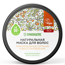 Маска для волос "Максимальное питание и восстановление" Synergetic | интернет-магазин натуральных товаров 4fresh.ru - фото 3