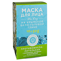 Маска "Противовоспалительная", на основе крымской бело-голубой глины, для проблемной кожи Мануфактура Дом природы | интернет-магазин натуральных товаров 4fresh.ru - фото 2