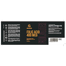 Folic Acid, 400 mcg Grassberg | интернет-магазин натуральных товаров 4fresh.ru - фото 2