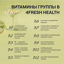 Витаминный В-комплекс для нервной системы, волос и ногтей 4fresh HEALTH | интернет-магазин натуральных товаров 4fresh.ru - фото 3