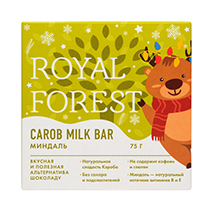 Шоколад "Миндаль" Carob milk bar Royal Forest | интернет-магазин натуральных товаров 4fresh.ru - фото 3